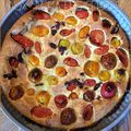 Clafoutis léger aux tomates cerises