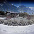 Rond-point à Charrat (Suisse)