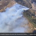 Incendie à la frontière espagnole