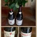 Suite du dîner avec des vins de Châteauneuf du Pape : Clos des Papes 2006 et Vieux Télégraphe 2005
