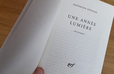 Lettre à Nathacha Appanah - une année lumière