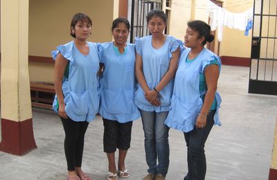 Nos animatrices au Pérou: Liz, Sylvia, Betty,