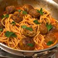 Spaghetti con polpette