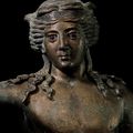 An important large Roman inlaid bronze Bacchus, circa 2nd century A.D. 