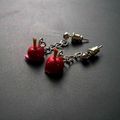 Boucles d'oreilles Pomme d'Amour