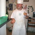 Chef Nikolas et son champagne