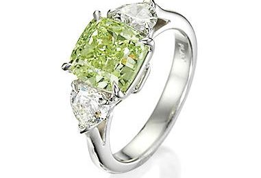A fancy coloured diamond and diamond ring