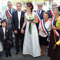 ADJOINT AU MAIRE, FRANCIS VILAIRE MARIE SA FILLE HÉLÈNE AVEC LAURENT SAUVAGE.