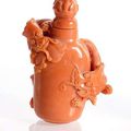 A fine carved coral snuff bottle with threedimensional dragons, China, 18th/19th century 