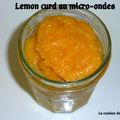 Lemon curd au micro-ondes