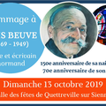 Quettreville-sur-Sienne, 13 octobre 2019: Célébrons LOUIS BEUVE écrivain et poète normand