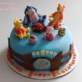 Gateau Winnie l'ourson et ses amis - winnie the pooh cake