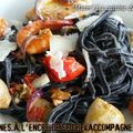 ღ " MIAM " Linguines à l'encre de Seiche & accompagnements..