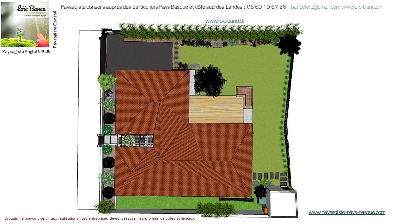 Paysagiste Anglet aménagements paysager avec étude paysagère.