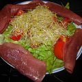 Salade aux graines germées d'Alfalfa (de la luzerne dans mon assiette...)