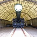 BL 18 inch howitzer on truck, railway à Fort Nelson, UK