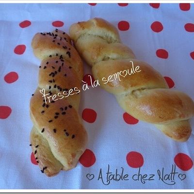 Tresses à la semoule et yaourt