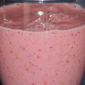 Smoothie banane, framboises