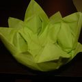 Tutoriel pliage de serviette fleur de lotus/ nénuphar