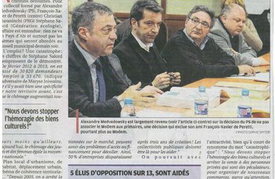 Aix en Provence - Article paru dans La Provence Dimanche 28 avril