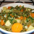Salade d'haricots - carottes - pommes de terres