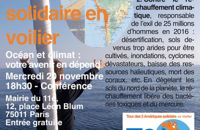 Conférence "Océan et climat : votre avenir en dépend" - 20 novembre à Paris - Conference "Ocean and climate: your future"