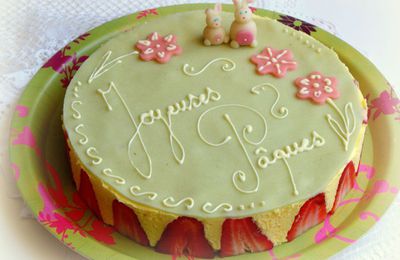 Fraisier pour Pâques