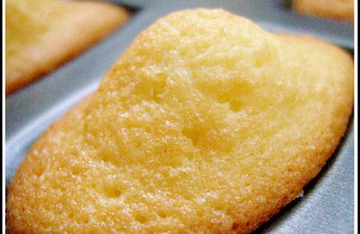 Madeleines tradition au citron 