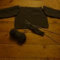 Cardigan ras du cou... en cours!