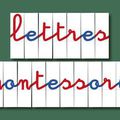 Lettres mobiles pour alphabet montessori