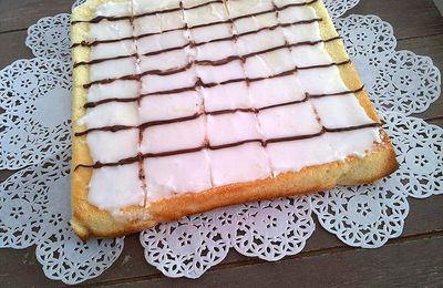 Gâteau au citron et son glaçage façon mille-feuille