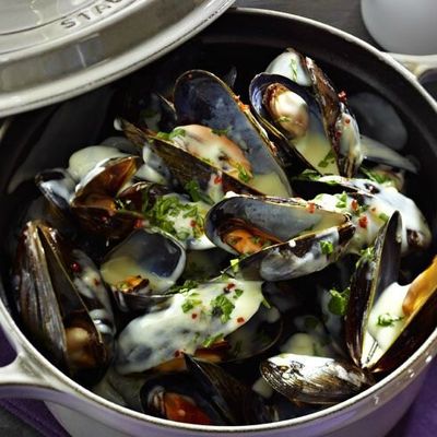 Moules à la crème