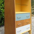 COMMODE/BIBLIOTHEQUE"MARYSE" vintage relookée (pièce unique)