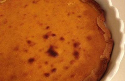 Pumpkin pie à la noix de coco parce que c'est presque Halloween mais pas encore