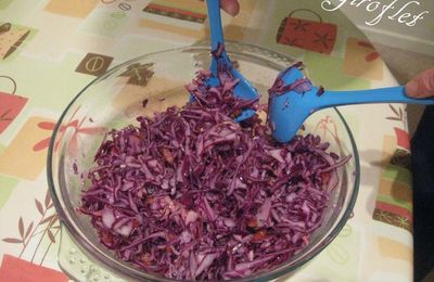 Salade de choux rouge 