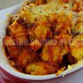 Gratin de gnocchi au poulet et sauce tomate