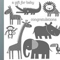Carte anniversaire: Zoo Babies