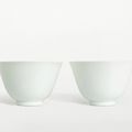 A fine pair of white wine cups, marks and period of Yongzheng (1723-1735)
