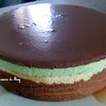 Entremet chocolat pistache