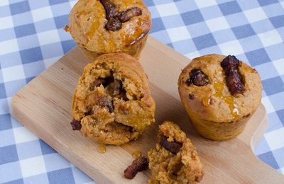 Muffins au lard et sirop d&rsquo;&eacute;rable