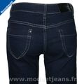 Jeans Slim Stretch Bleu Foncé Femme Taille Normale