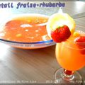 Cocktail fraise-rhubarbe