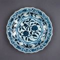 Dish with flowers, Ming dynasty, Yongle period, AD1403–1424