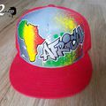 casquette graffiti personnalisée custom casquette personnalisable originale casquette rasta