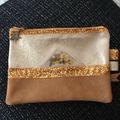 Pochette cuir et paillettes!