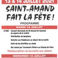 Saint Amand fait la fête les 13 et 14 juillet 2021