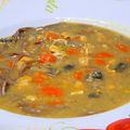 Soupe poulet curry-coco-citronnelle