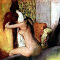 Après le bain -  E. Degas ( 1834 - 1917 )