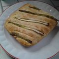 Focaccla aux asperges vertes 