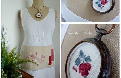 Une montre à gousset pour notre festival de broderie de ce week-end !